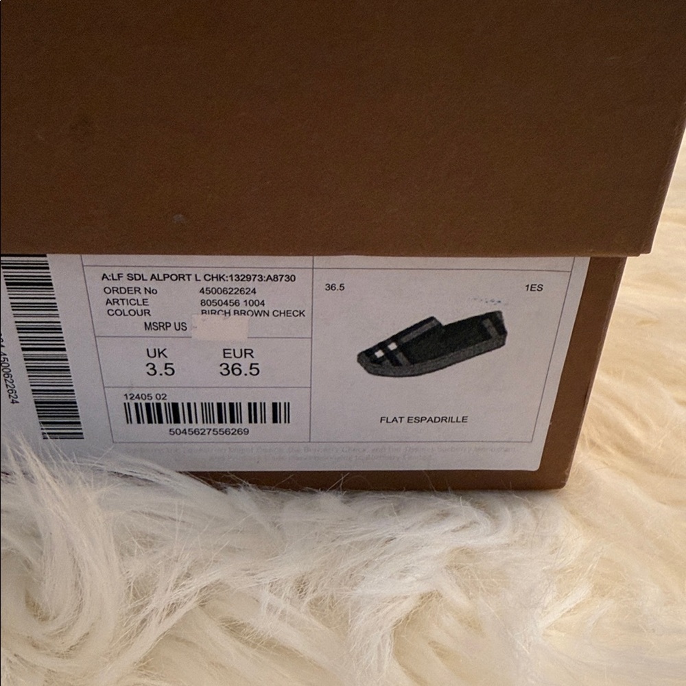 Burberry Multicolor Plaid Espadrilles 100% Authentic - Picture 9 of 9